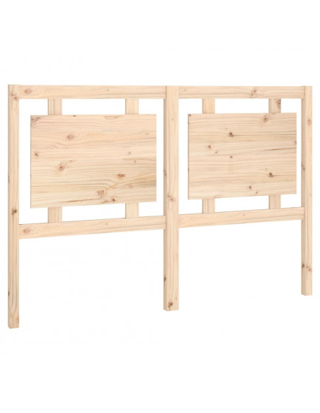 Testiera per Letto 145,5x4x100 cm in Legno Massello di Pino