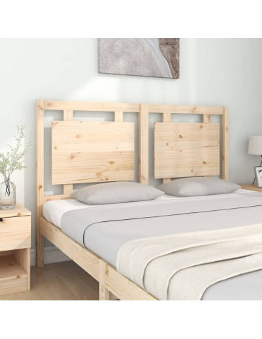 Testiera per Letto 145,5x4x100 cm in Legno Massello di Pino