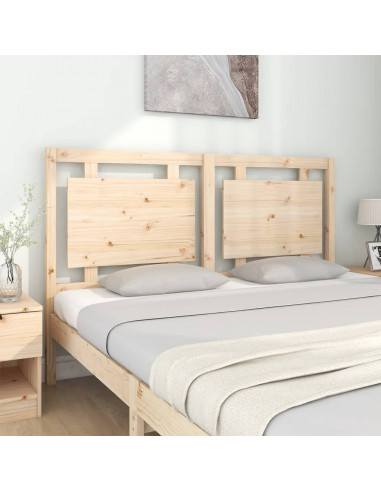 Testiera per Letto 155,5x4x100 cm in Legno Massello di Pino