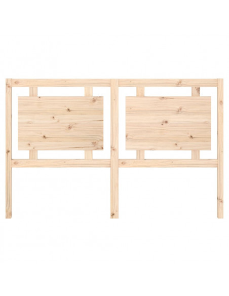 Testiera per Letto 155,5x4x100 cm in Legno Massello di Pino
