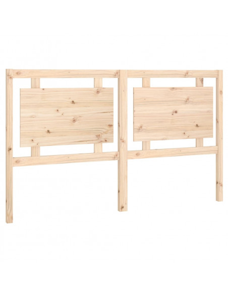 Testiera per Letto 165,5x4x100 cm in Legno Massello di Pino