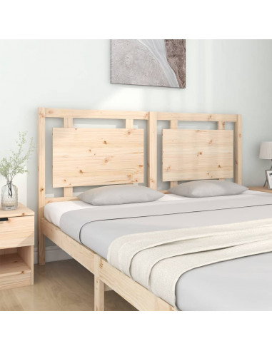 Testiera per Letto 165,5x4x100 cm in Legno Massello di Pino