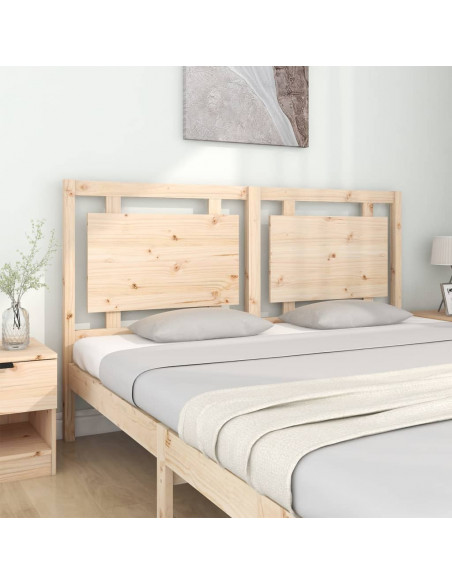 Testiera per Letto 165,5x4x100 cm in Legno Massello di Pino