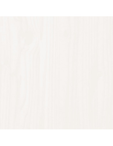 Testiera per Letto Bianca 205,5x4x100 cm Legno Massello di Pino