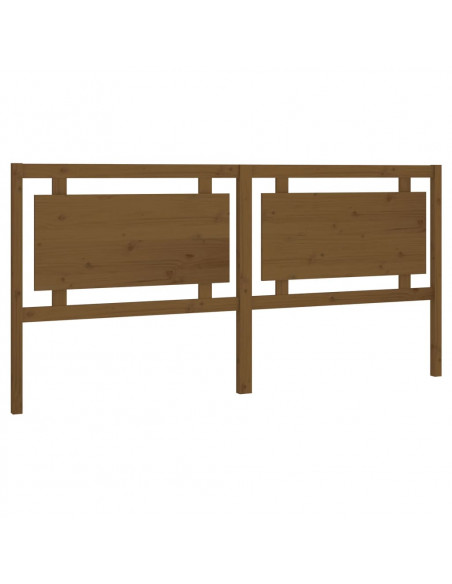 Testiera per Letto Marrone Miele 205,5x4x100cm in Pino Massello