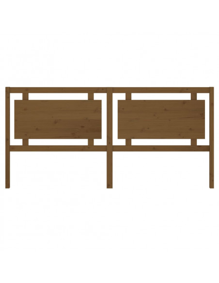Testiera per Letto Marrone Miele 205,5x4x100cm in Pino Massello