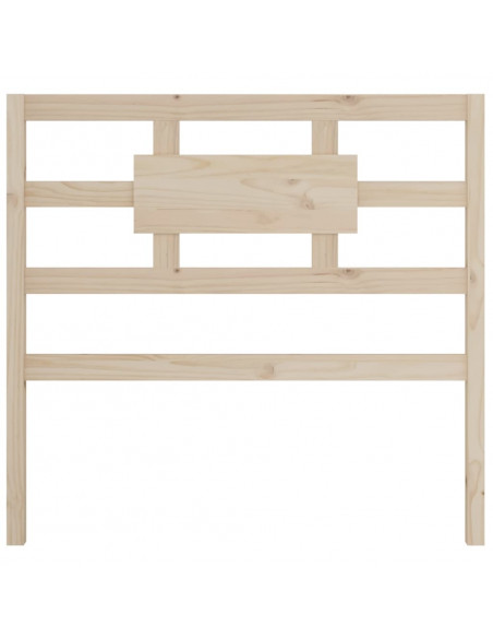 Testiera per Letto 80,5x4x100 cm in Legno Massello di Pino