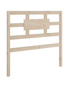 Testiera per Letto 95,5x4x100 cm in Legno Massello di Pino 2
