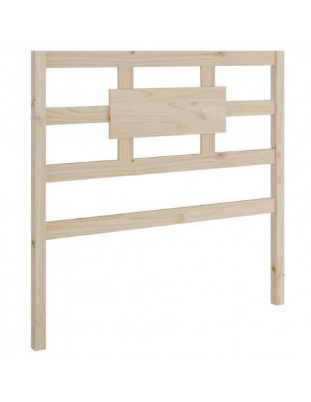 Testiera per Letto 95,5x4x100 cm in Legno Massello di Pino