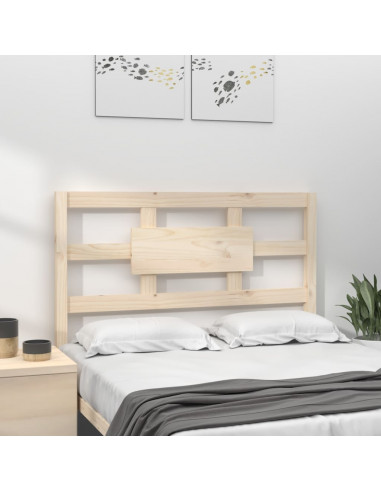 Testiera per Letto 95,5x4x100 cm in Legno Massello di Pino