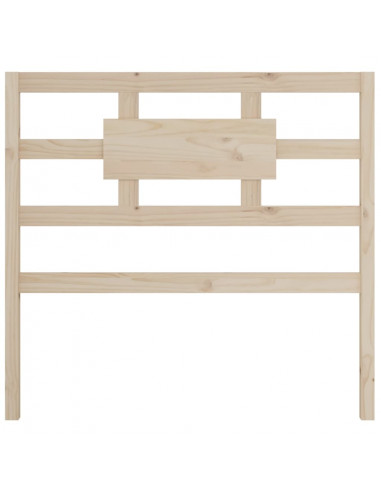 Testiera per Letto 95,5x4x100 cm in Legno Massello di Pino