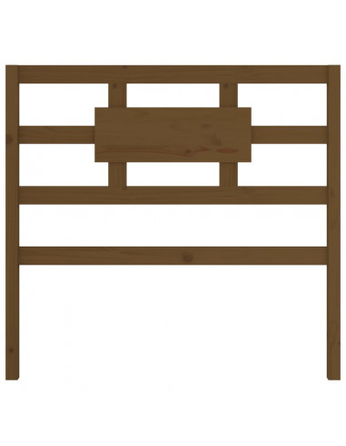 Testiera per Letto Marrone Miele 95,5x4x100 cm in Pino Massello
