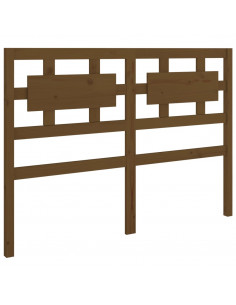 Testiera per Letto Marrone Miele 145,5x4x100cm in Pino Massello 2