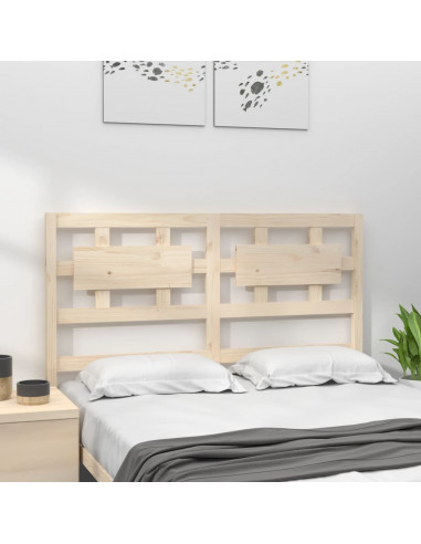 Testiera per Letto 155,5x4x100 cm in Legno Massello di Pino