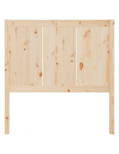 Testiera per Letto 80,5x4x100 cm in Legno Massello di Pino