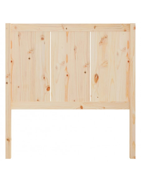Testiera per Letto 80,5x4x100 cm in Legno Massello di Pino