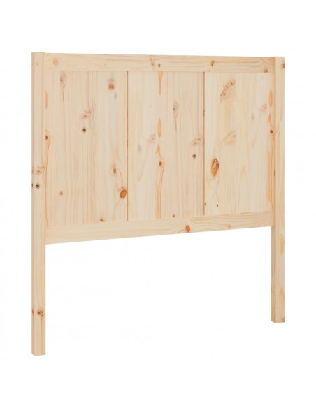 Testiera per Letto 95,5x4x100 cm in Legno Massello di Pino