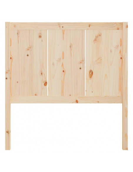 Testiera per Letto 95,5x4x100 cm in Legno Massello di Pino