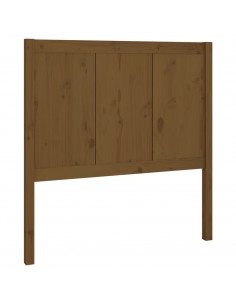 Testiera per Letto Miele 95,5x4x100cm in Legno Massello di Pino 2