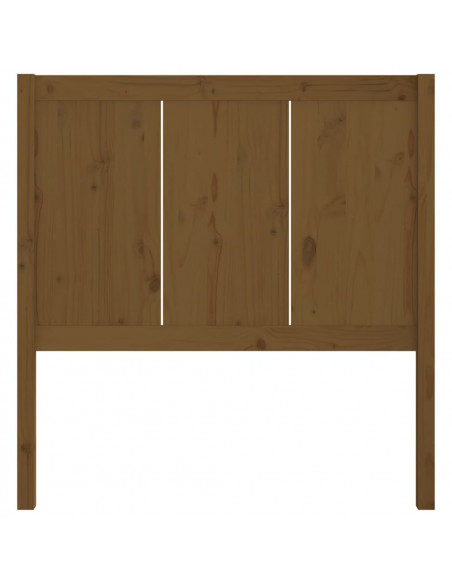 Testiera per Letto Miele 95,5x4x100cm in Legno Massello di Pino