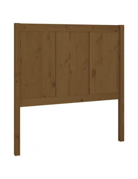 Testiera per Letto Miele 105,5x4x100 cm Legno Massello di Pino