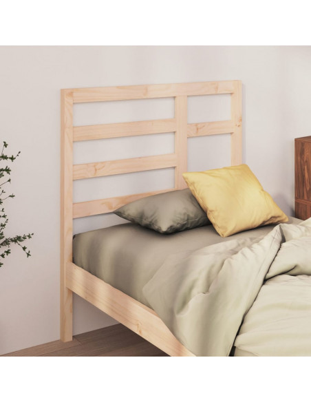 Testiera per Letto 81x4x104 cm in Legno Massello di Pino