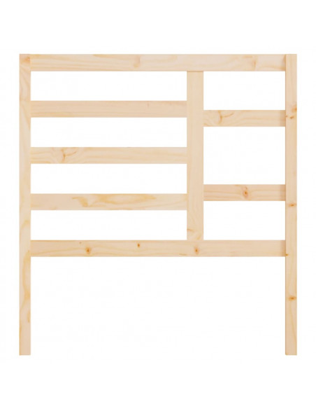 Testiera per Letto 81x4x104 cm in Legno Massello di Pino