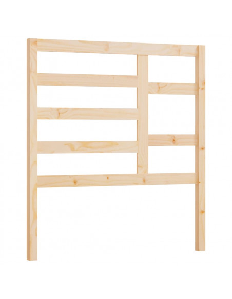 Testiera per Letto 96x4x104 cm in Legno Massello di Pino
