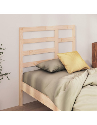 Testiera per Letto 96x4x104 cm in Legno Massello di Pino