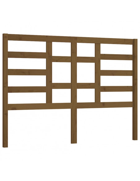 Testiera per Letto Miele 156x4x104 cm in Legno Massello di Pino