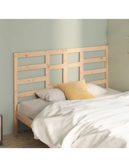 Testiera per Letto 166x4x104cm in Legno Massello di Pino