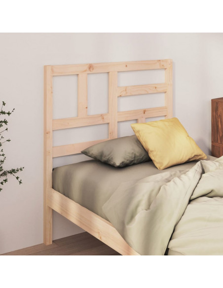 Testiera per Letto 106x4x104 cm in Legno Massello di Pino