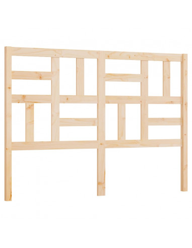 Testiera per Letto 126x4x104 cm in Legno Massello di Pino