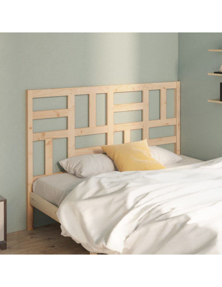 Testiera per Letto 126x4x104 cm in Legno Massello di Pino