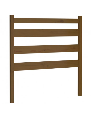 Testiera per Letto Miele 81x4x100 cm in Legno Massello di Pino