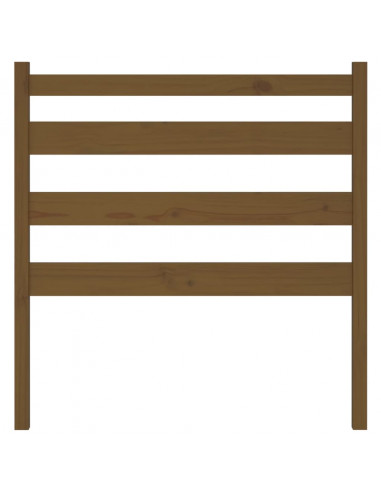 Testiera per Letto Miele 81x4x100 cm in Legno Massello di Pino