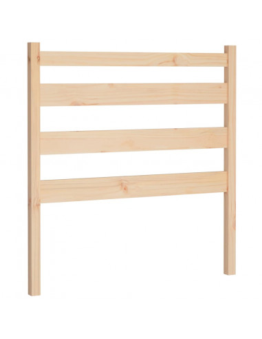 Testiera per Letto 106x4x100 cm in Legno Massello di Pino