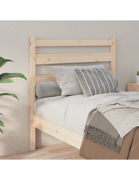 Testiera per Letto 106x4x100 cm in Legno Massello di Pino