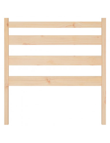 Testiera per Letto 106x4x100 cm in Legno Massello di Pino