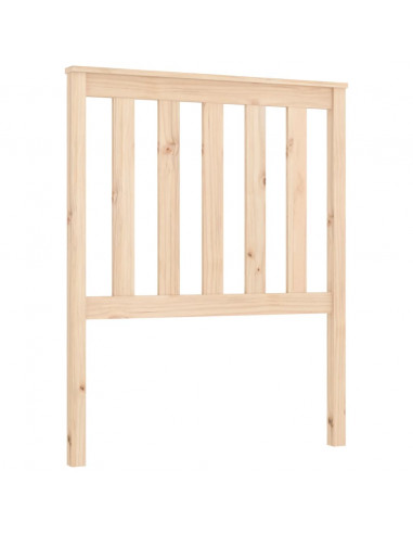 Testiera per Letto 81x6x101 cm in Legno Massello di Pino