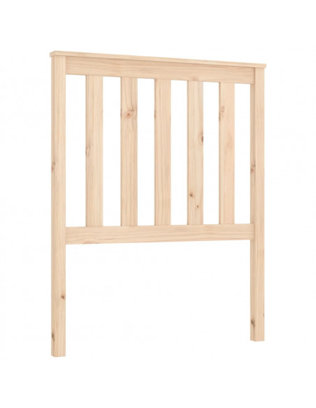 Testiera per Letto 81x6x101 cm in Legno Massello di Pino