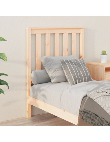 Testiera per Letto 81x6x101 cm in Legno Massello di Pino