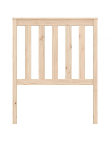 Testiera per Letto 81x6x101 cm in Legno Massello di Pino
