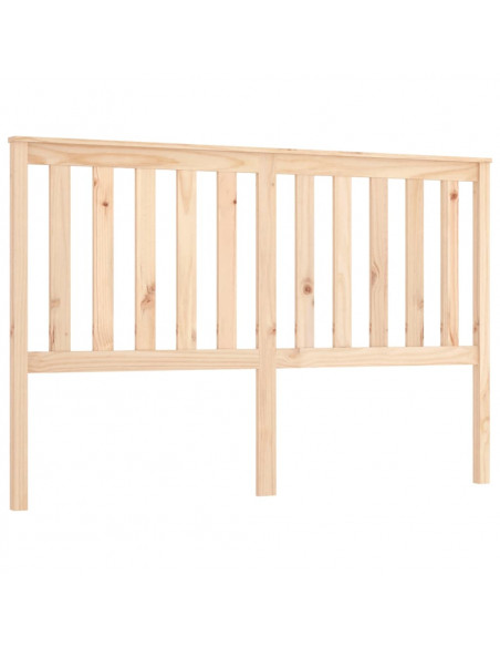 Testiera per Letto 156x6x101 cm in Legno Massello di Pino