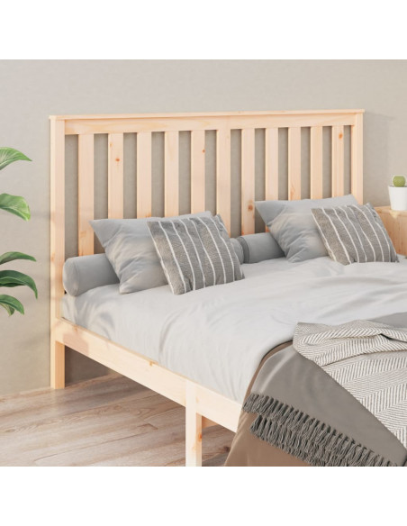 Testiera per Letto 156x6x101 cm in Legno Massello di Pino