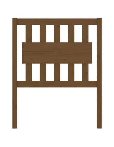 Testiera per Letto Miele 80,5x4x100cm in Legno Massello di Pino