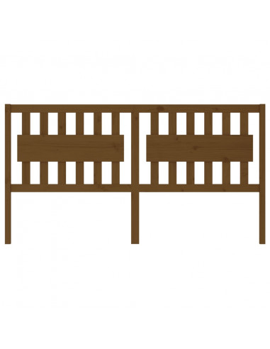 Testiera per Letto Miele 185,5x4x100 cm Legno Massello di Pino