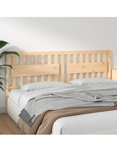 Testiera per Letto 205,5x4x100 cm in Legno Massello di Pino