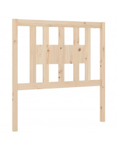 Testiera per Letto 106x4x100 cm in Legno Massello di Pino 2