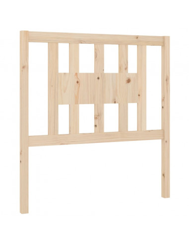 Testiera per Letto 106x4x100 cm in Legno Massello di Pino